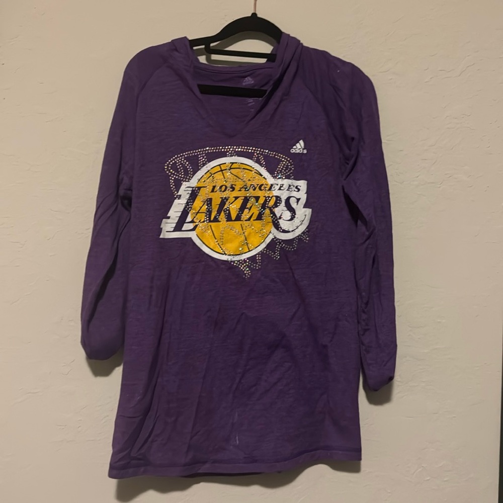 Adidas Large Lakers Hoodie